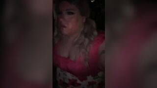 Sissy get caught by a car