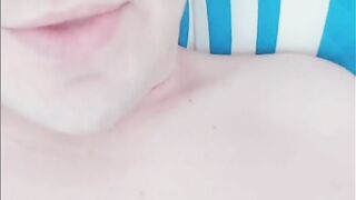 Out of Hands Candy Ladyboy Honey Transsexual Pre Cumming Masturbation Workout With Cute Legs