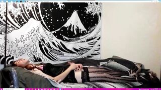 Shy Sissy Haley Starr Practicing Deepthroating And Rubs her Clitoris