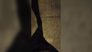 Leather walk Public in Boots by a wicked Crossdresser