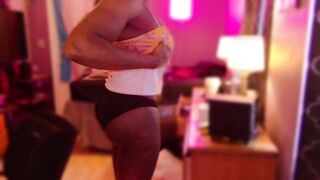 Transsexual alone with a Large Angel Weenie!