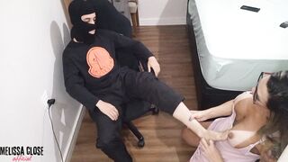 Youthful chap drilled me hard and stuck his foot in my booty