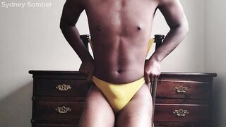 squating into chair wedgie