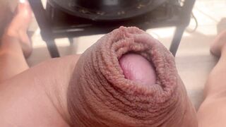 Lick the camera, ejaculation on the lens.