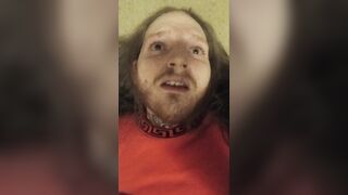 TS whore naughty cumslut facial