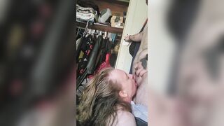 Got him on his knees and fanal invasioned him