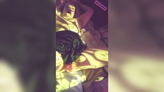 Stoner femboy teases giant love button and butt untill they squirt