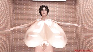 Woman futanari breast expansion growth (POV cg animation)