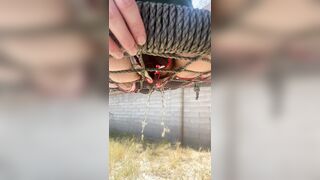 T-male piddles shorts outside