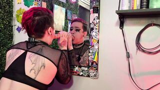 Your Emo Boyfriend Gags On Your Jock