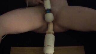 Squirming FTM Machine-Drilled + Magic Wand