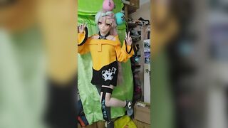 Putting on the kigurumi and giving myself joy iono pokemon