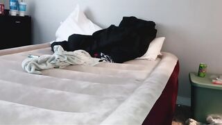 Joy After Shower Squirting Off A Mess Hair Doing & Getting Suit