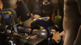 Futanari Alliance Captain Ashtinn Reed mouthfucked by Pirates