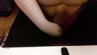 OVERWEIGHT T-CUTIE TOUCHES GIRLCOCK SENSUALLY AND LAZILY