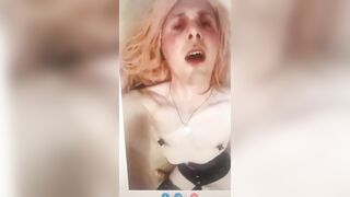Sissy Alicia fingers herself