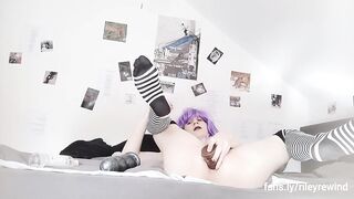 destroying my butt with all of my toys x3