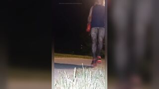 Lascivious Femboy public outdoor in Poland compliation