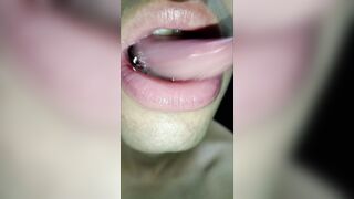 Sexually excited lengthy tongue wench JOI Please cum in my throat