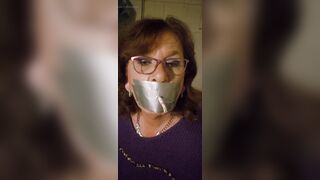 Tapegag smokin' a cigarette