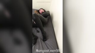 Having Enjoyment in Latex Catsuit and Hood