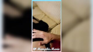 Tranny sucks schlong deepthroat and plays with herself during the time that using a sex-toy