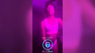 Glamorous Curvy Trans Femboy Chick Dances in Pink Underware Solo Disclose