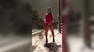 Sissy riding sex tool in Public Compilation three