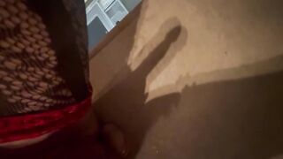 Riding sex tool in underware