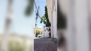 Stripped on the street