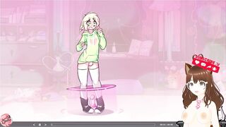 My ally steals a kiss from me and sticks a sex-toy in my rectal hole (Futanari animation) - Jazziuu