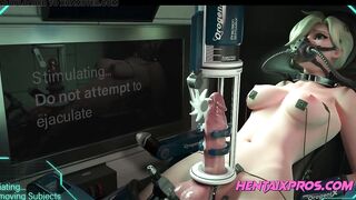 Milking a Hawt blond youthful dickgirl - CG ANIMATION 2024