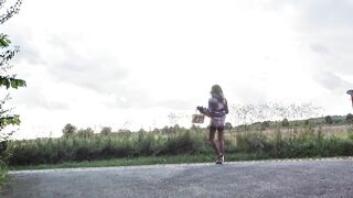 On the prowl in shiny satin