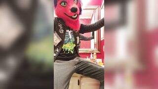 Vixen Pees and Cums in Her Leggings