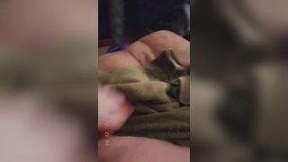 tranny creams on her sex toy