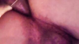 Cute Tiny Brunette hair trans beauty getting screwed by this male