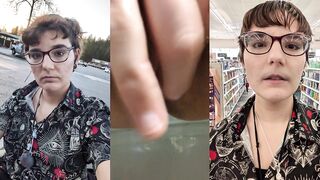 Playing With My Soaked Vagina on the latrine