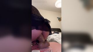 Large sex toy in my sexually excited ribald concupiscent booty