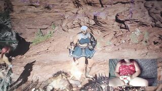 Short version Sissy Whore Cums from Sex-toy Whilst Playing DRAGON'S DOGMA two