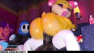 Birdo Hard Futa Screwing With Mario Allies And Getting Huge Creampie - Mario Futanari Anime 4k