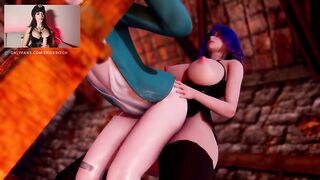 "Futanari Vermeil Bangs Dude In The Booty" Reaction