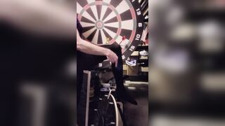 Sooner Gurl Has Sharp Darts Thrown At Her Hawt Body