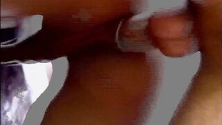 Blond tranny gets her booty licked and screwed by a dude outside after getting car washed