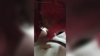 TS Stormi drains large weenie and drools cum