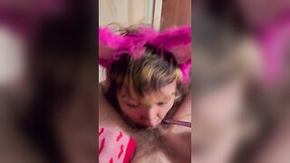 POV FTM kitty worships FTM large schlong T4T FTMxFTM real pair petplay