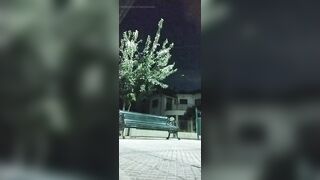 Exposing my butt in miniskirt and vibrating plug on the street