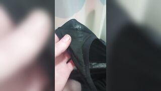 TS Sissy Faggot PreCums in Allies Wife's Pants