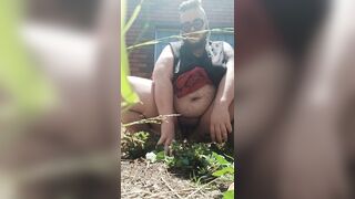 FTM Femboy Urinates Outside & Shows Off His Body