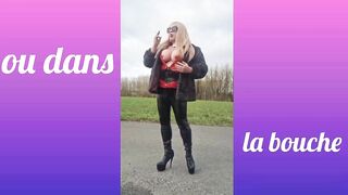 I show off my large melons