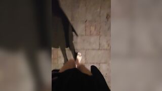 T-girl Ting xuan puts on anal-plug whilst taking a walk and masturbates